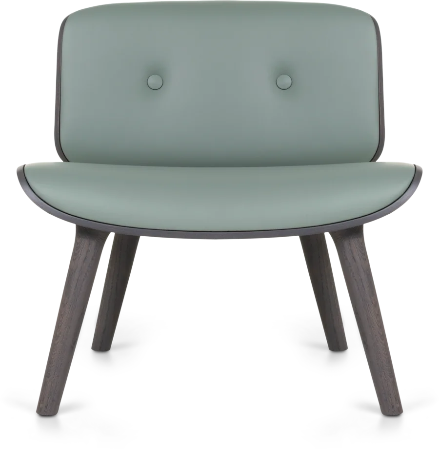 Nut Lounge Chair Spectrum agave grey front view